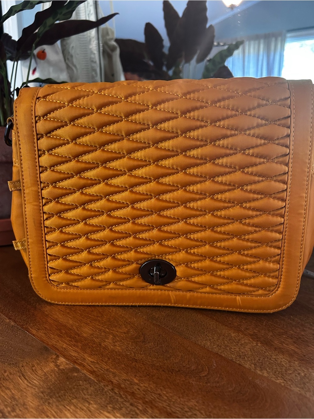 Lug Presto Convertible Crossbody Bag in the shade Amber Yellow